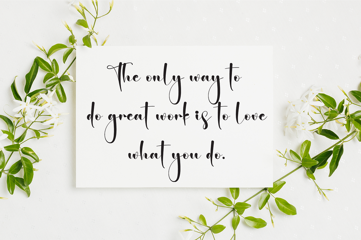 Prestige | Script Font, a Handwritten Font by Scratchones (Photo 5 of 9)