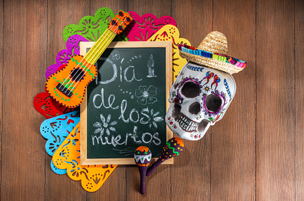 Dia de los muertos background, a Holiday Photo by Rimma