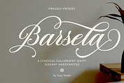 Barsela Calligraphy, a Script Font by Suza Studio (Thumbnail 1 of 12)