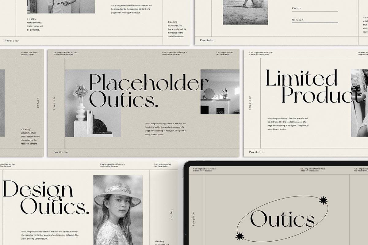 Outics Google Slide Template, a Presentation Template by slidenotion (Photo 1 of 8)