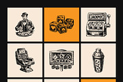 Vintage Casino Vector Illustration, a Person Illustration by Creative Stall (Thumbnail 8 of 9)
