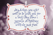 Ophelia Story - Curly Script, a Script Font by Sarid Ezra (Thumbnail 5 of 9)