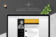 Modern Resume/CV Template for Word, a Resume Template by ResumeInventor (Thumbnail 5 of 6)
