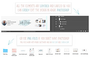 SALE! Web Design Kit for Bloggers, a Templates & Theme by SwitzerShop (Thumbnail 13 of 19)