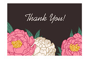 Floral wedding card backgrounds set, a Decorative Illustration by Good Studio (Thumbnail 4 of 10)