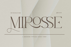 Mirosse - Modern Typface Serif Font