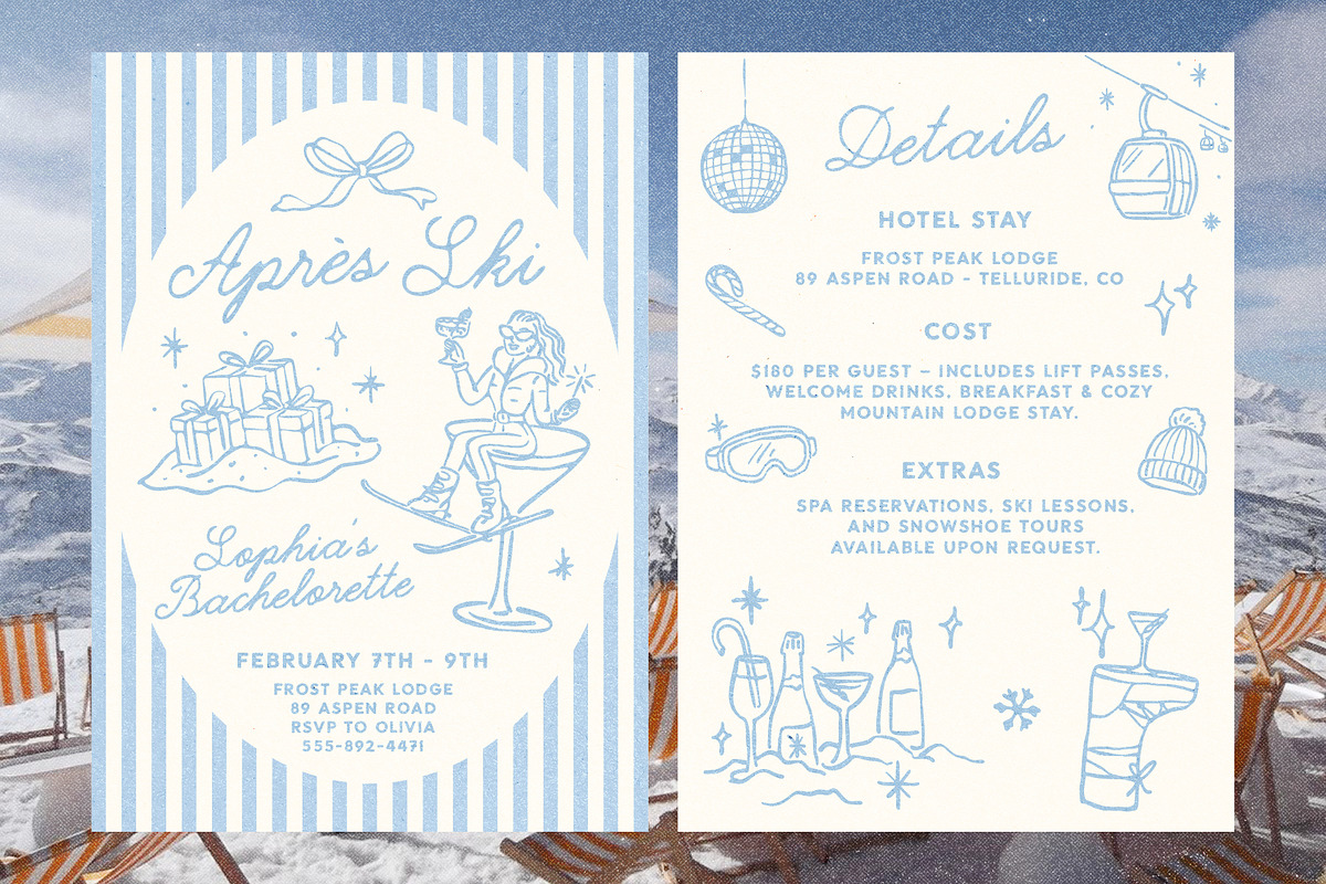 Hand-drawn Après-Ski Clipart Bundle, a Seasonal Illustration by Ayya Studio (Photo 6 of 11)