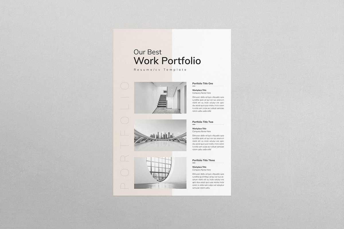 Resume/CV Template With Cover Letter, a Resume Template by E-Type (Photo 5 of 5)