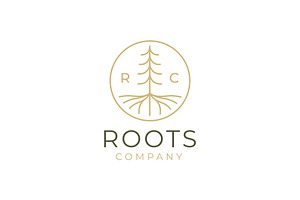 Abstract Living roots Logo