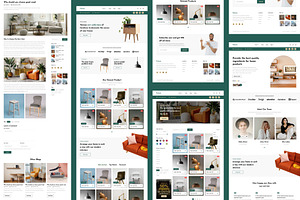 Website Template React For Furniture
