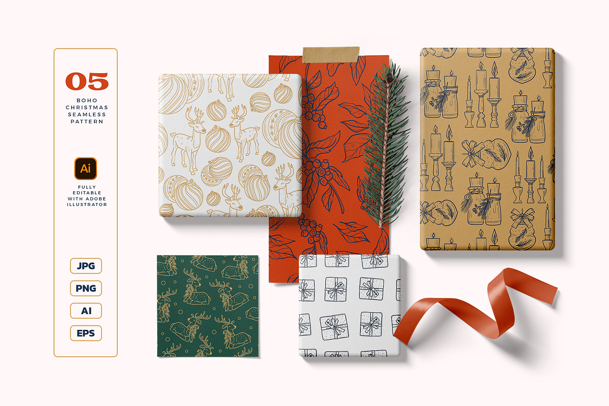 Xmas Bundle | 11 in 1 | 2 500, a Decorative Illustration by KetteCreate (Photo 41 of 58)