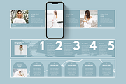 Blue Instagram Carousel Templates, a Social Media Template by SunshineStudioBoutique (Thumbnail 3 of 9)