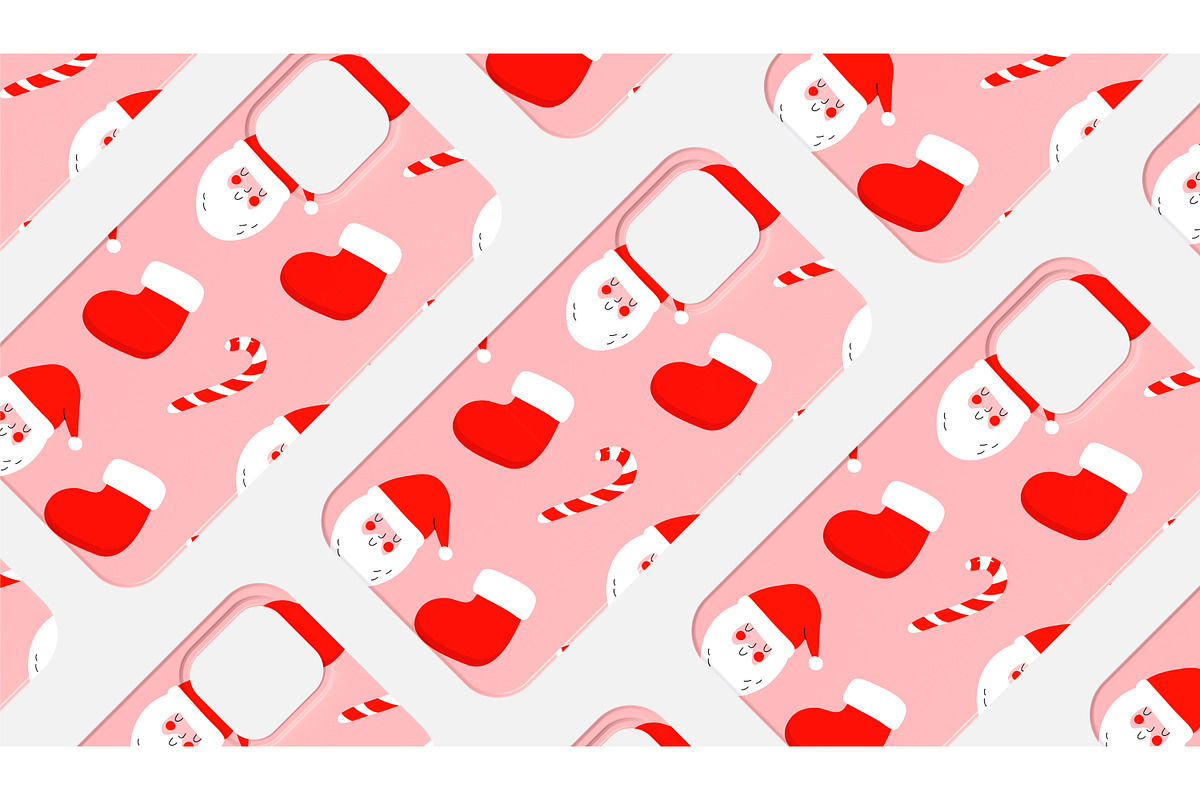Santa Claus Seamless Pattern, a Pattern Graphic by fancykeith (Photo 2 of 3)