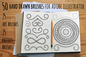 50 Adobe Illustrator Vector Brushes