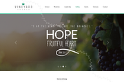Vineyard Church - One Page Theme, a Bootstrap Template by MustacheThemes (Thumbnail 1 of 2)