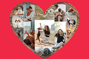 Heart Photo Collage Canva Template, a Social Media Template by GraphiCarola (Thumbnail 11 of 15)