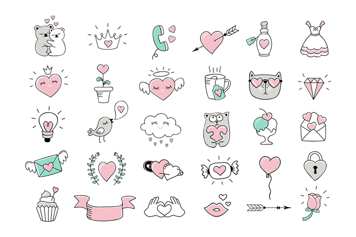 Valentines Day Love Quotes, an Illustration by Teneresa (Photo 4 of 5)