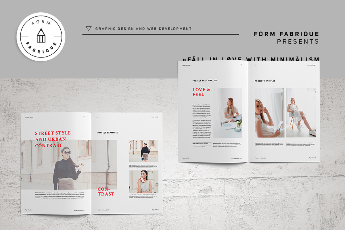 Crimson Project Portfolio, a Brochure Template by Form Fabrique (Photo 4 of 17)