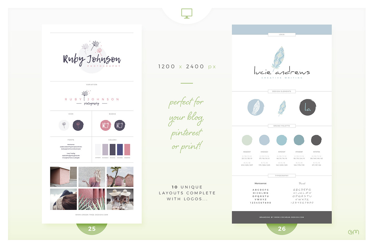 Brand Boards / Style Tiles VOL 3, a Templates & Theme by AM Studio (Photo 7 of 11)