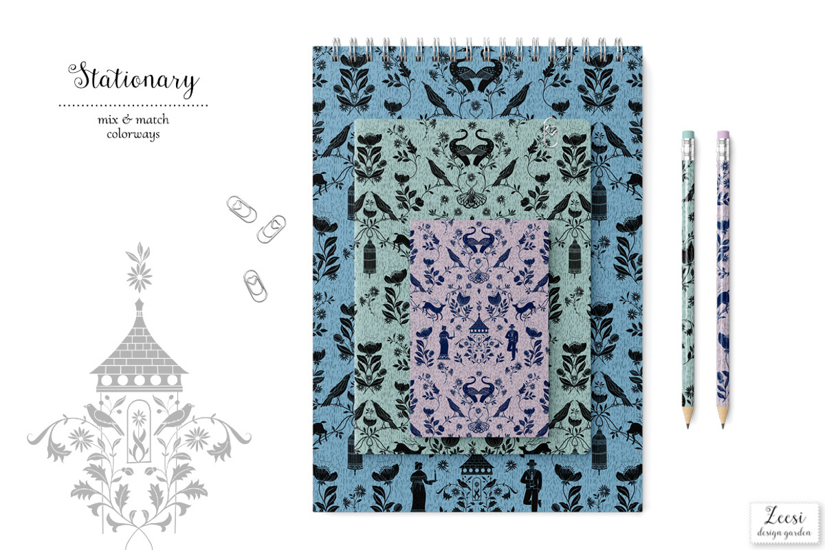 Homestead Linocut Patterns & Motifs, a Pattern Graphic by Zeesi Design Garden (Photo 8 of 11)