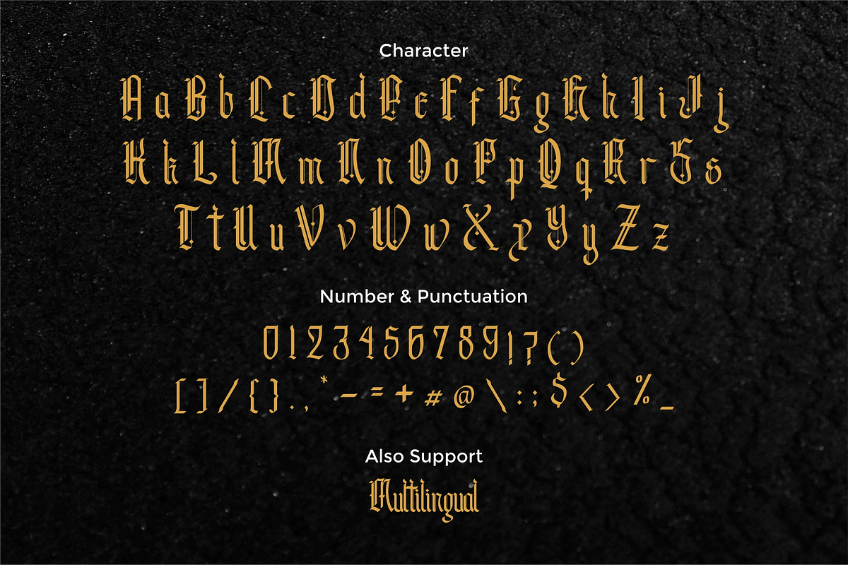 Andalusia - The Blackletter Typeface preview 3