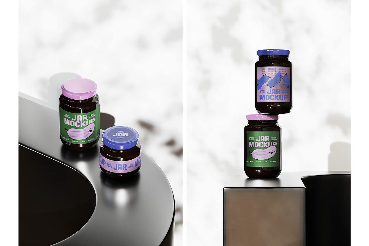 10 Jars Mockup Collection, a Mockup by aalfndi (Photo 11 of 14)