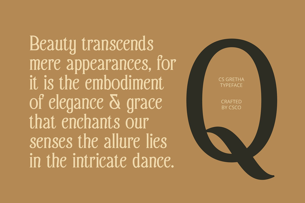 CS Gretha – Elegant Font, a Serif Font by Craft Supply Co. (Photo 5 of 8)
