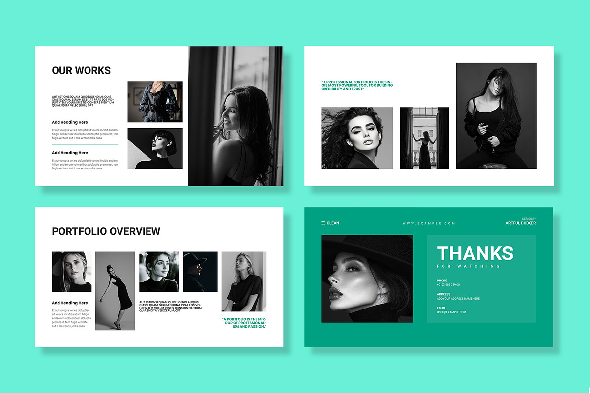 Modern Portfolio Presentation Degsin preview 3