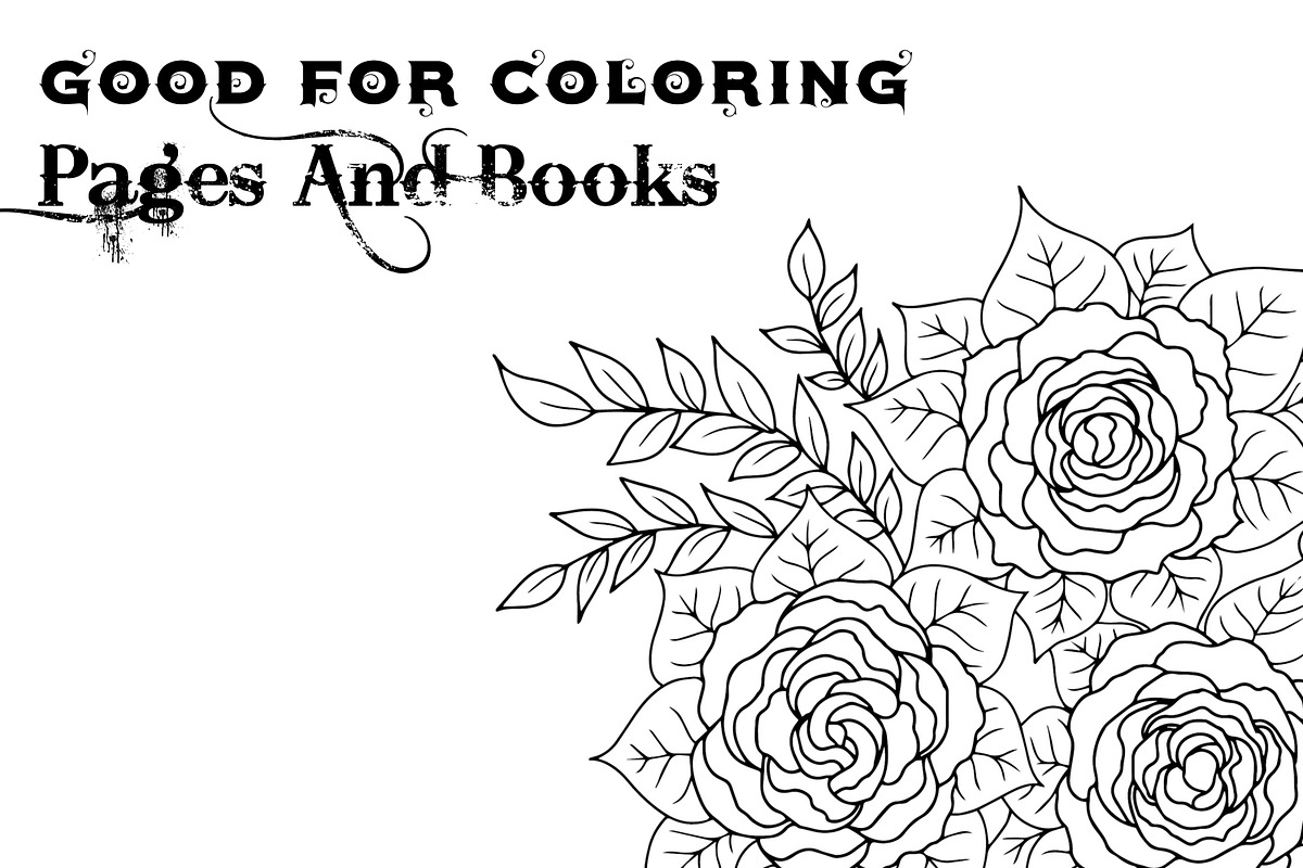 Flower Coloring Pages & Books Bundle, an Object Graphic by Digital Studio (Photo 3 of 4)
