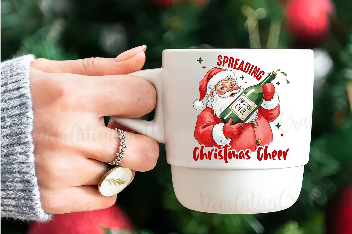 Funny Christmas Santa Claus Png, an Illustration by OK Design (Photo 2 of 4)