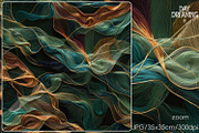 Abstract Flowing Silk Art, a Decorative Illustration by yahu88studio (Thumbnail 6 of 7)