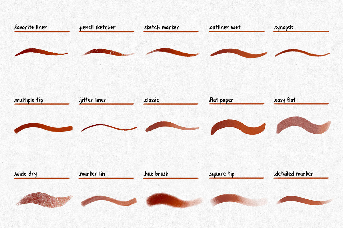 31 Procreate Marker Brushes, a Brush Add-On by Nuclear Brushes (Photo 7 of 8)