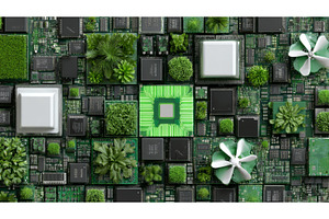 A futuristic blend of biophilic, a Technology Photo by ZinetroN