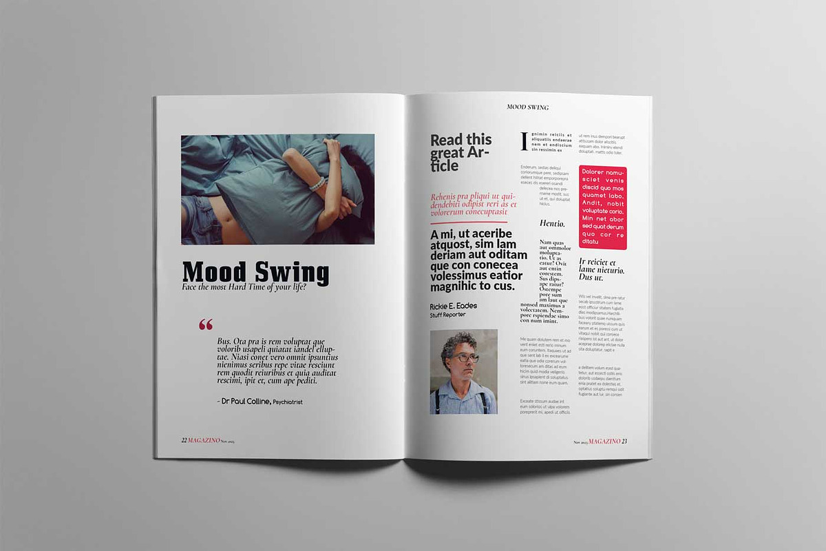 The Best Magazine Layout Design, a Magazine Template by Swayang (Photo 11 of 21)