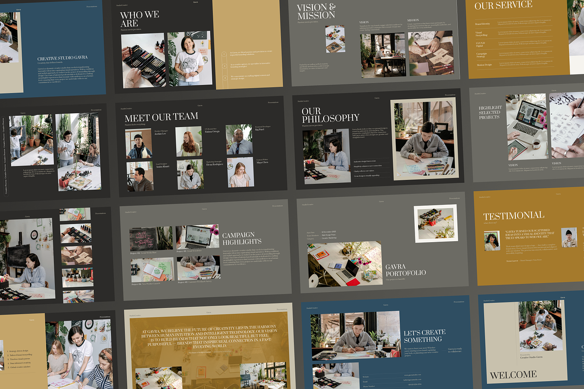 Gavra - Creative Agency PowerPoint, a Presentation Template by SLAB! Design (Photo 5 of 6)