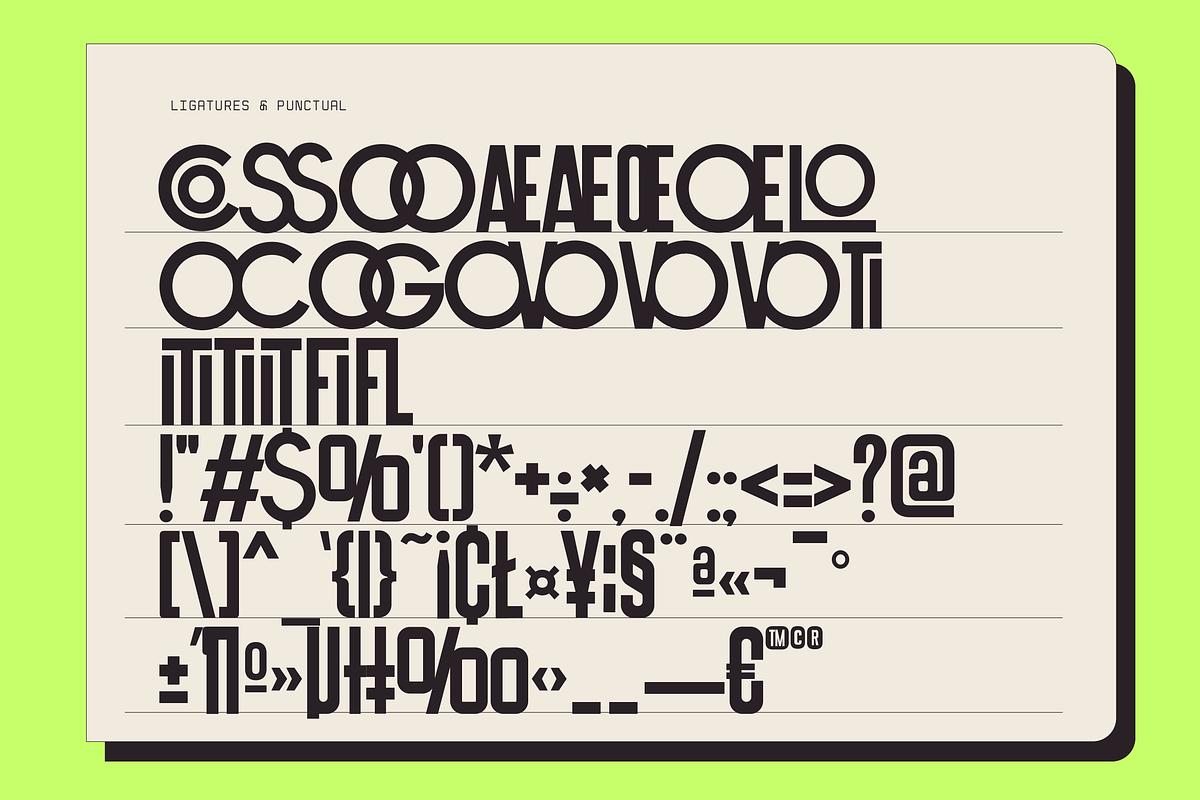 FOUN — Modern Retro Condensed Font, a Sans Serif Font by Fortunes Co (Photo 6 of 11)