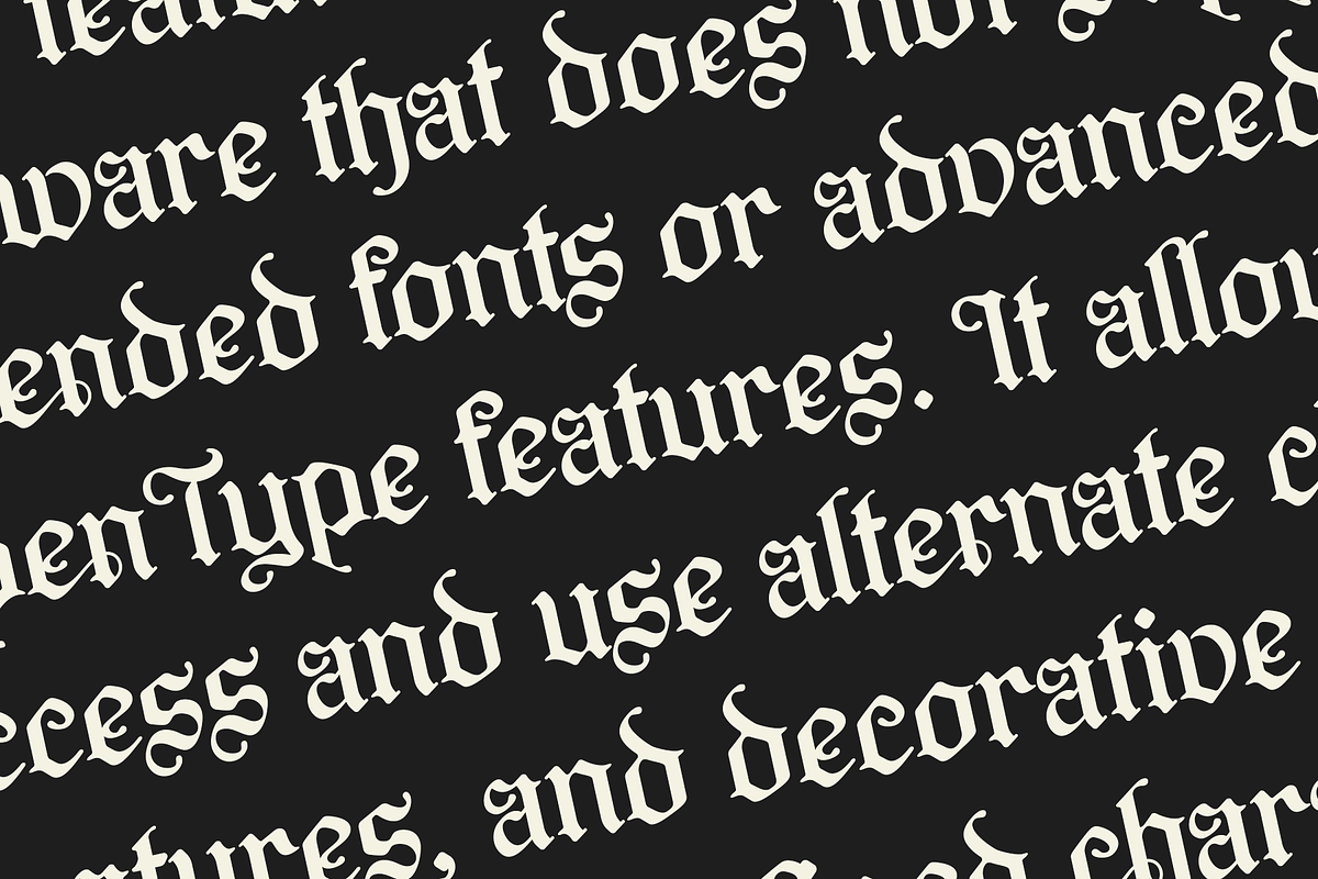 Bavides – Blackletter Font, a Blackletter Font by NDNL Studio (Photo 7 of 9)