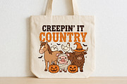 Creepin' It Country Halloween PNG, a Seasonal Illustration by CraftArtStudio (Thumbnail 2 of 4)