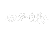 artistic snowman minimalist design, a Background Graphic by lawoel (Thumbnail 3 of 3)