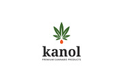 Kanol Cannabis Hemp Marijuana Logo, a Branding & Logo Template by Tovarkovdesign (Thumbnail 1 of 6)
