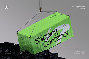 Industrial Container Mockup, a Product Mockup by fakhroo