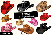 Cowboy Hat Clipart, Cowgirl Clip Art, an Object Illustration by POC Digital (Thumbnail 1 of 7)