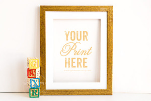 SET OF 2 Nursery Frame Mockups