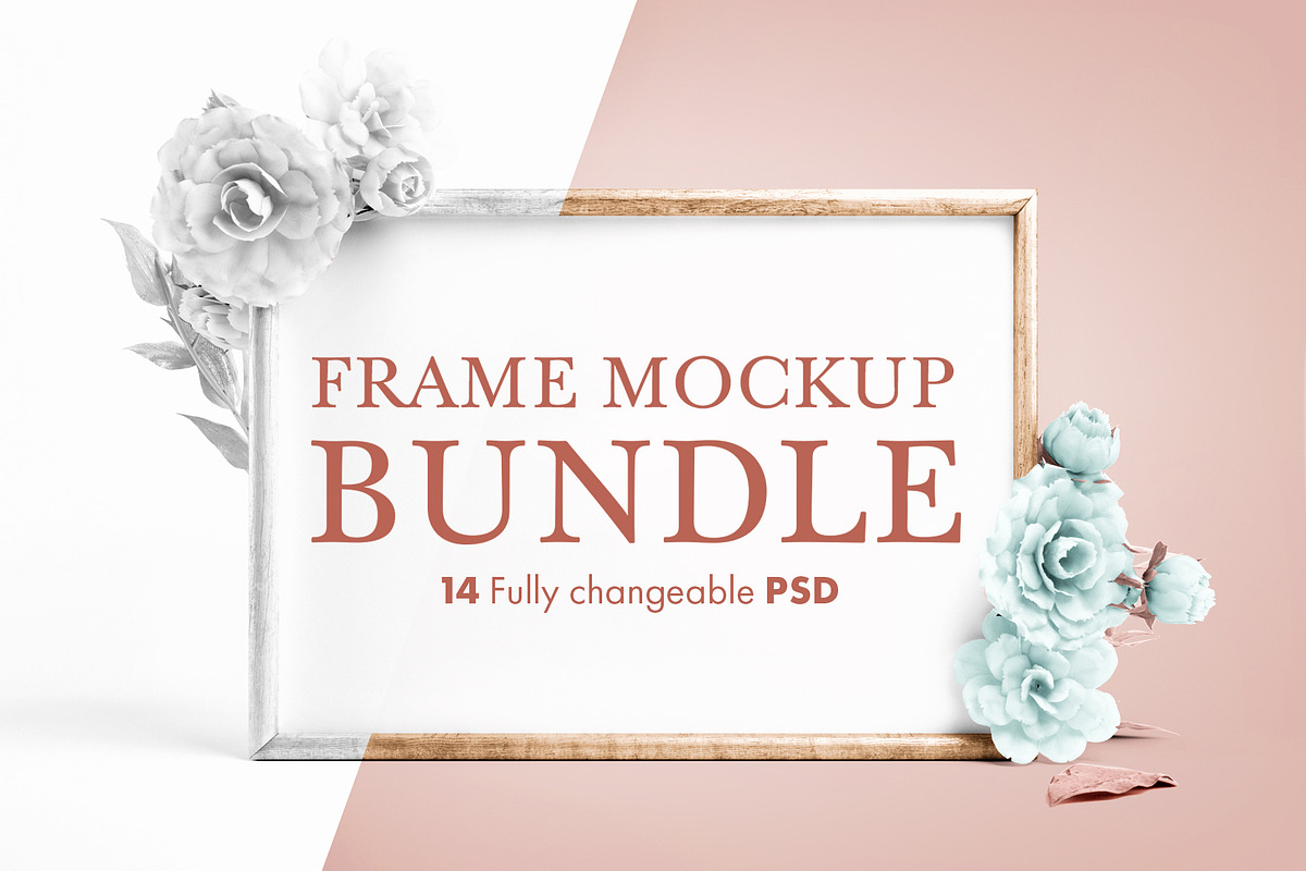 14 Fully Changeable Frame Mockups, a Print Template by As Good As Possible (Photo 1 of 6)