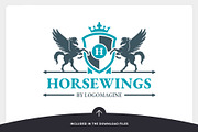 Pegasus Crest Logo Template, a Branding & Logo Template by LOGOMAGINE (Thumbnail 10 of 13)