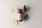 Amber Glass Dropper Bottle Mockups, a Cups & Container Mockup by pmvch (Thumbnail 15 of 20)