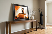 Autumn Witch on Pumpkin Cup, a Seasonal Illustration by Floraphoria (Thumbnail 2 of 14)