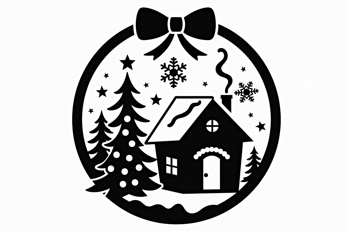 Christmas Ornament Laser Cut Bundle, a Graphic by Creativeshirt (Photo 13 of 16)
