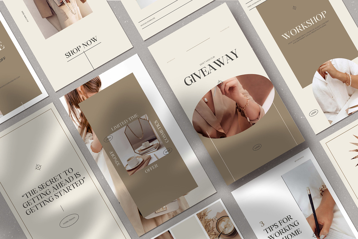 CANVA Elegant Social Media Templates, a Social Media Template by AndrewPixel (Photo 9 of 12)