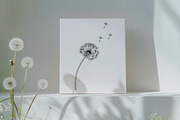 Dandelion Line Art SVG Bundle, a Decorative Illustration by Dervik Art Store (Thumbnail 4 of 8)